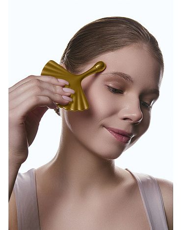 Массажер Гуаша для лица и шеи «Gua Sha Ginkgo Leaf AMG336», CHEEKY GEMMY, Gezatone 7