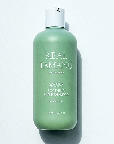 Шампунь успокаивающий с маслом таману холодного отжима Soothing Scalp Shampoo 400мл Rated Green 1