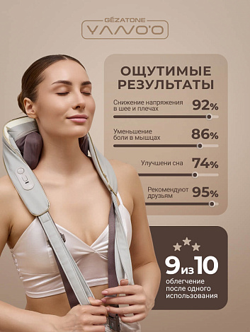 Массажер для шеи и плеч роликовый беспроводной ZenPro AMG496, Gezatone 13