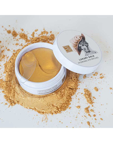 Патчи для глаз гидрогелевые от морщин с золотой пудрой Роскошное золото Beauty Style, 60 шт 11