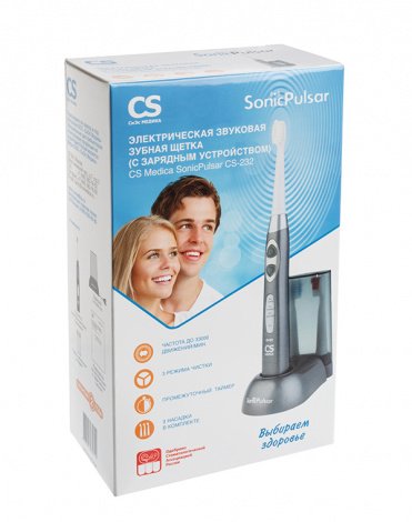 Электрическая звуковая зубная щетка, SonicPulsar CS-232, CS Medica 7