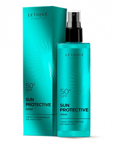 Спрей солнцезащитный для лица и тела SUN PROTECTIVE SPRAY SPF 50, 100 мл,LETIQUE COSMETICS 1