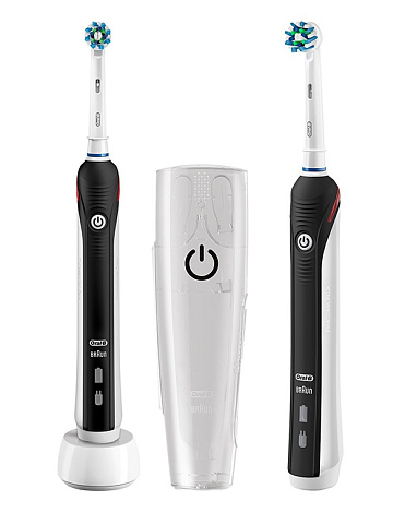 Электрическая зубная щетка Braun ORAL-B 2500/D 20.513.2 MX Black Cross Action 2