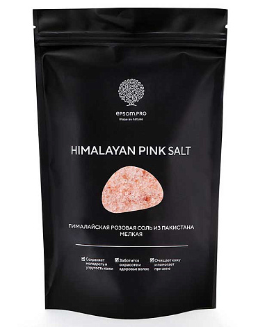 Розовая гималайская соль 1 кг мелкая Epsom.pro 1