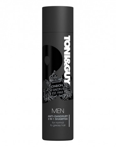Шампунь кондиционер против перхоти для мужчин Men Anti-Dandruff 2 in 1 Shampoo, Toni&Guy, 250 мл 1