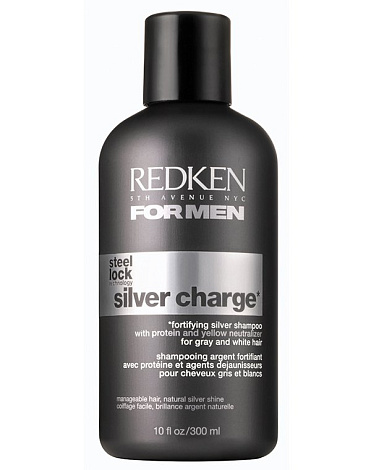 Шампунь для нейтрализации желтизны седых и осветленных волос Silver Charge, Redken, 300 мл 1