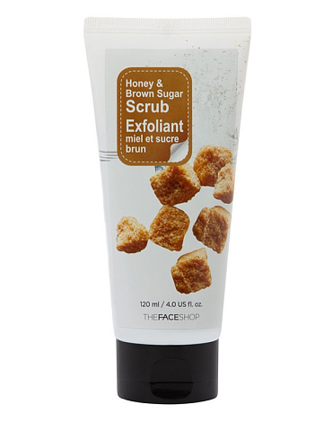 Скраб для лица с черным сахаром Smart Peeling Honey Black Sugar Scrub, The Face Shop, 120 мл 1