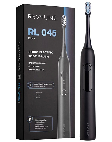 Электрическая зубная щётка RL045, цвет чёрный, Revyline 1