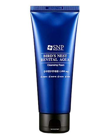 Пенка для умывания Ласточкино гнездо Bird's nest Revital Aqua Cleansing Foam SNP, 150 мл 1