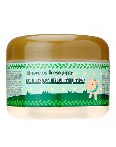 Высококонцентрированная коллагеновая маска Green Piggy Collagen Jella Pack Elizavecca, 100 мл 1