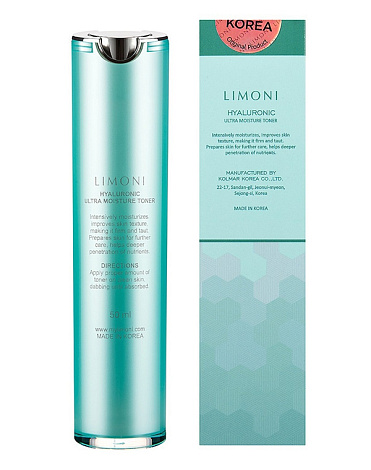 Ультраувлажняющий тонер с гиалуроновой кислотой Hyaluronic Ultra Moisture Toner Limoni, 50 мл 4