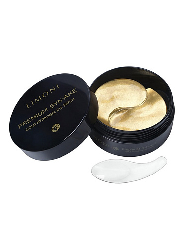 Антивозрастные патчи для век со змеиным ядом Gold Hydrogel Eye Patch Limoni, 60 шт 2