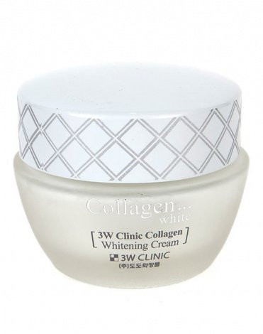 Осветляющий Крем для лица с Коллагеном Collagen Whitening Cream, 3W Clinic, 60 мл 1