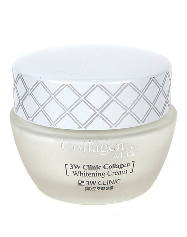 Осветляющий Крем для лица с Коллагеном Collagen Whitening Cream, 3W Clinic, 60 мл 1