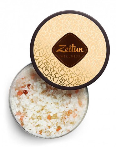 Соль для ванн ароматическая "Ритуал восстановления" с органич масл арганы для упругости кожи Zeitun 1