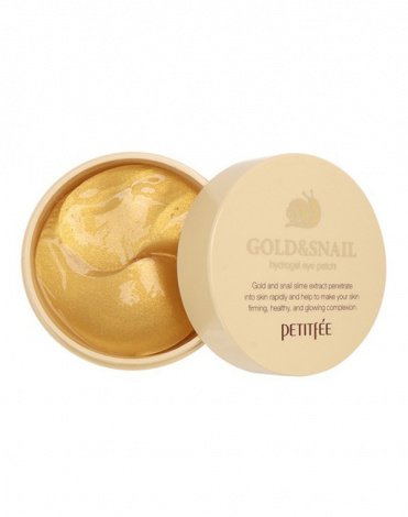 Набор гидрогелевых патчей для век Золото и улитка Gold & Snail Hydrogel eye Patch, Petitfee, 60 шт 3