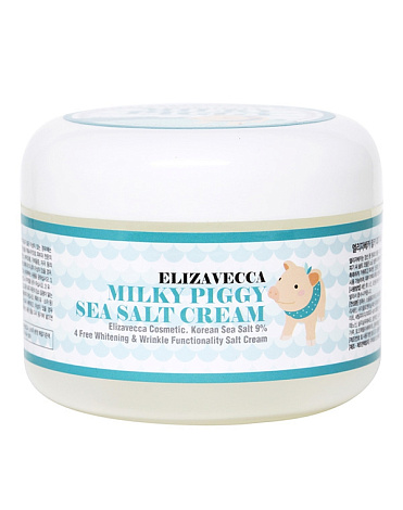 Омолаживающий крем с коллагеном и морской солью Milky Piggy Sea Salt Cream Elizavecca, 100 мл 1