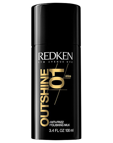 Молочко выпрямляющее с эффектом анти-фриз Outshine 01 Anti-Frizz Polishing Milk, Redken, 100 мл 1