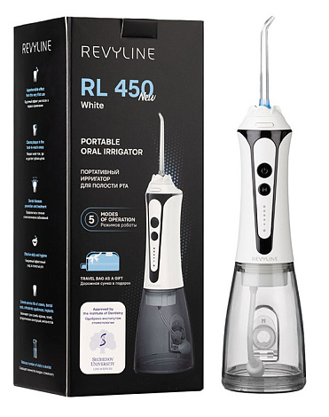 Ирригатор портативный RL450, цвет белый, Revyline 10