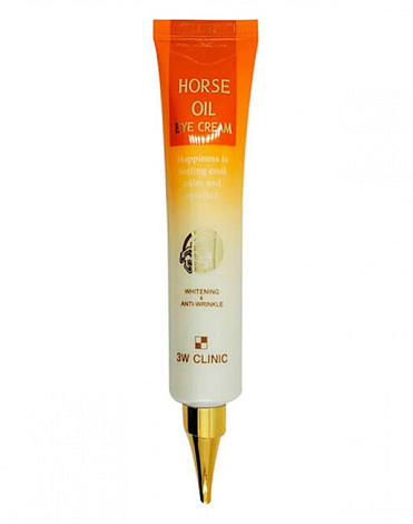 Крем для глаз с Лошадиным маслом Horse Oil Eye Cream, 3W Clinic, 40 мл 1