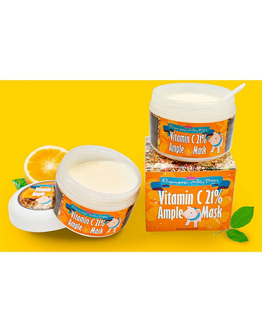 Питательная маска с разогревающим эффектом Milky Piggy Vitamin C 21% Ample Mask Elizavecca, 100 мл 4