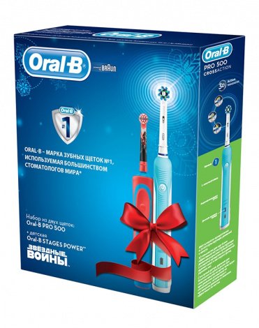 Набор электрических зубных щеток: Oral-B PC 500/D16 + Oral-B Vitality D 12.513 K Star Wars 3