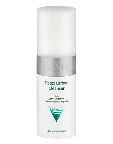 Гель для умывания с активированным углём Detox Carbon Cleanser, ARAVIA Professional, 150 мл 1