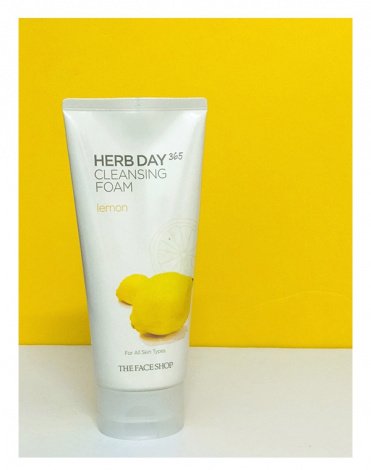 Пенка для умывания с экстрактом лимона Herb Day Cleansing Foam, The Face Shop, 170 мл 2