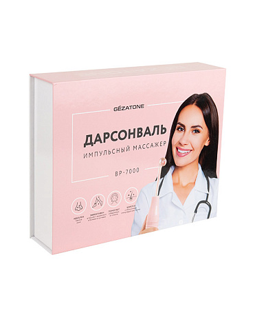 Дарсонваль с 5 насадками для ухода за лицом, телом, волосами BP-7000 (Biolift4 203) розовый Gezatone 4