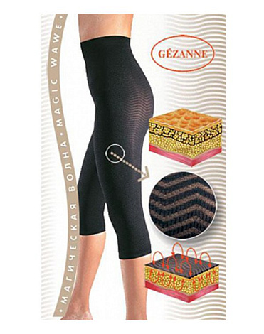 Бриджи Магическая волна "Безупречная фигура" Gezanne, черные, р. S  1