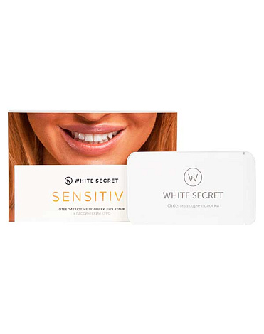 Отбеливающие полоски Sensitive 14 саше White Secret 2