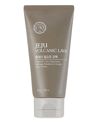 Глиняная маска от черных точек для носа Jeju Volcanic Lava Peel Off Clay Nose, The Face Shop, 50 мл 1