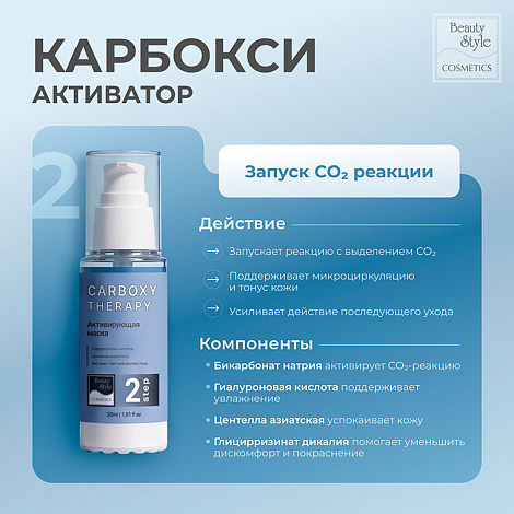 Карбокситерапия набор для жирной кожи "Carboxy Therapy- OILY SKIN KIT" 3 х 30 мл Beauty Style 8