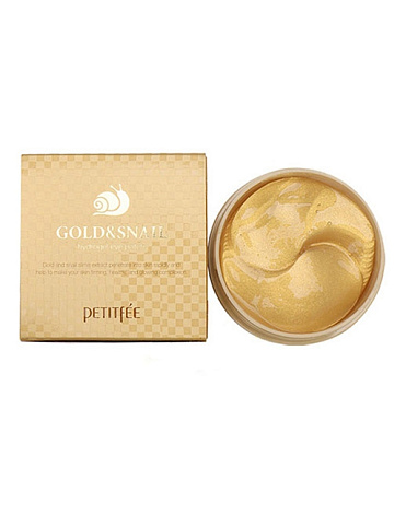 Набор гидрогелевых патчей для век Золото и улитка Gold & Snail Hydrogel eye Patch, Petitfee, 60 шт 2