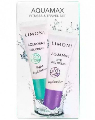 Набор Fitness & Travel Set (Aquamax Gel Cream 25ml+Aquamax Eye Gel Cream 25ml), LIMONI 2