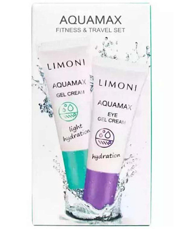 Набор Fitness & Travel Set (Aquamax Gel Cream 25ml+Aquamax Eye Gel Cream 25ml), LIMONI 2