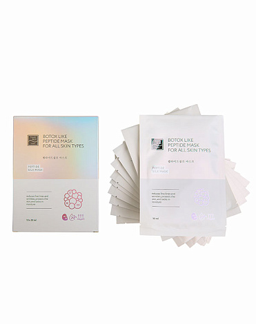 Шелковая пептидная маска от морщин с комплексом Cova b Trox «Ботокс Лайк» 10 шт х 30 мл Beauty Style 4