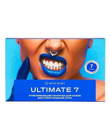 Отбеливающие полоски для зубов Ultimate (7 саше), White Secret 1