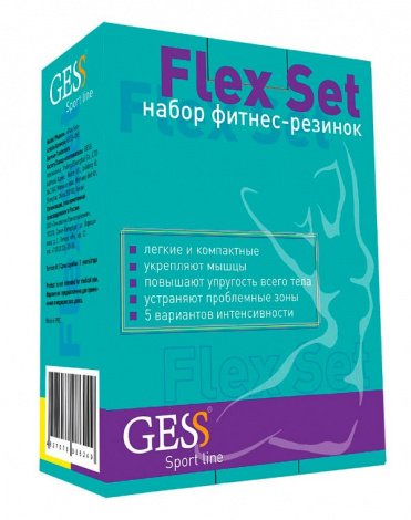 Набор фитнес-резинок Flex Set, Gess 3