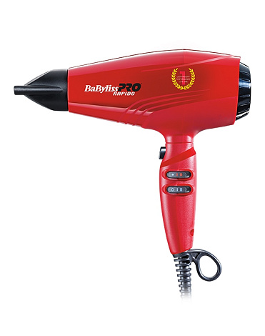 Фен профессиональный красный Rapido Ferrari BAB7000IE, BaByliss 1