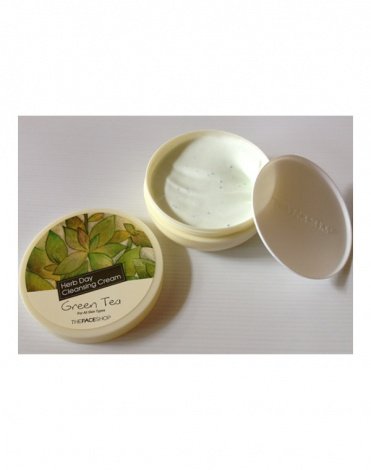Очищающий крем с экстрактом зеленого чая Herb Day Cleansing Cream, The Face Shop, 150 мл 6