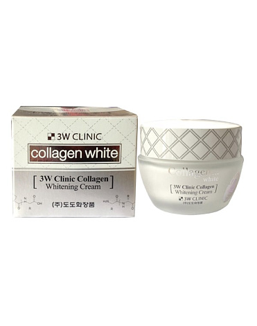 Осветляющий Крем для лица с Коллагеном Collagen Whitening Cream, 3W Clinic, 60 мл 2