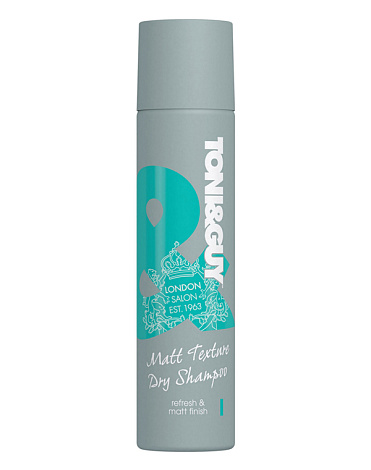 Шампунь сухой текстурность и матовый эффект Matt Texture Dry Shampoo, Toni&Guy, 250 мл 1