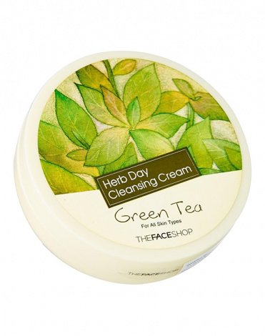 Очищающий крем с экстрактом зеленого чая Herb Day Cleansing Cream, The Face Shop, 150 мл 1