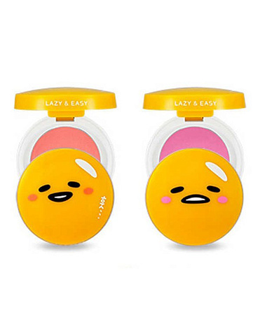 Желейно-кремовые румяна "Lazy & Easy Gudetama", Holika Holika 3