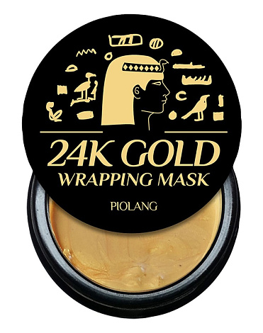 Маска для лица с 24-каратным золотом Piolang 24k Gold Wrapping mask, Esthetic house, 80 мл 2