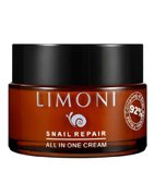 Крем для лица восстанавливающий с экстрактом секреции улитки Snail Repair All In One Cream Limoni, 50 мл Крем для лица восстанавливающий с экстрактом секреции улитки Snail Repair All In One Cream Limoni, 50 мл