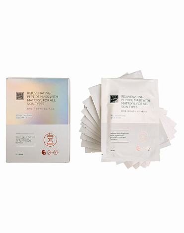 Шелковая омолаживающая пептидная маска с комплексом Ювинити и матриксилом, Beauty Style, 10 шт х 30 мл 4