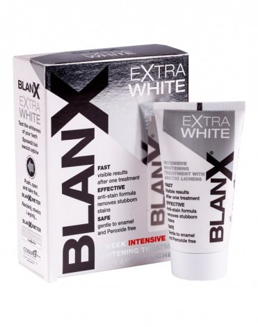 Зубная паста в тубе интенсивно отбеливающая ExtraWhite, Blanx, 50 мл 1