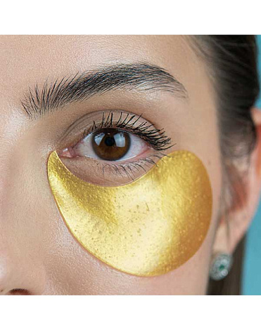 Патчи для глаз гидрогелевые от морщин с золотой пудрой Роскошное золото Beauty Style, 60 шт 7